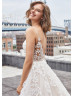 Ivory Floral Lace V Back Fabulous Wedding Dress